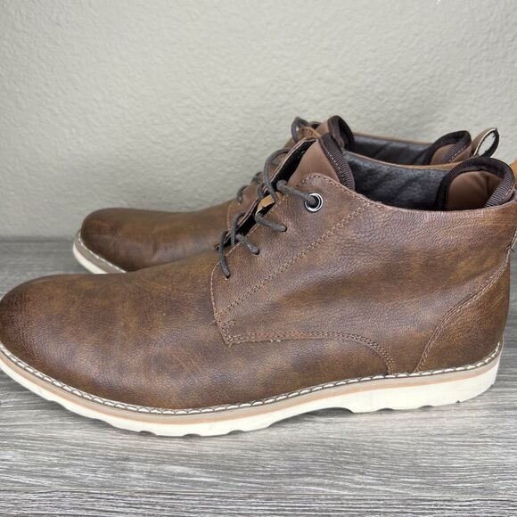 Madden Mens Brown Lace Up Chukkas Boots Size 12 M-Brakon Classic EUC - Picture 2 of 12